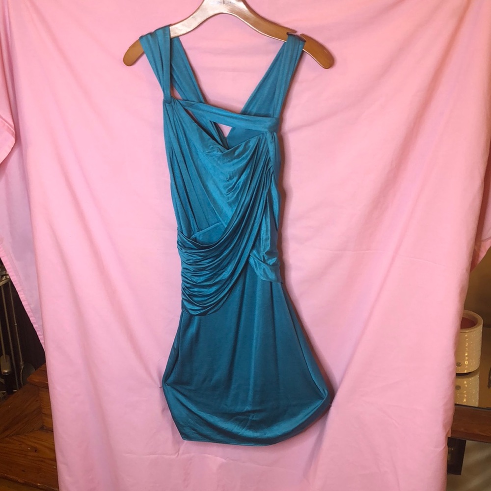 Bebe blue dress